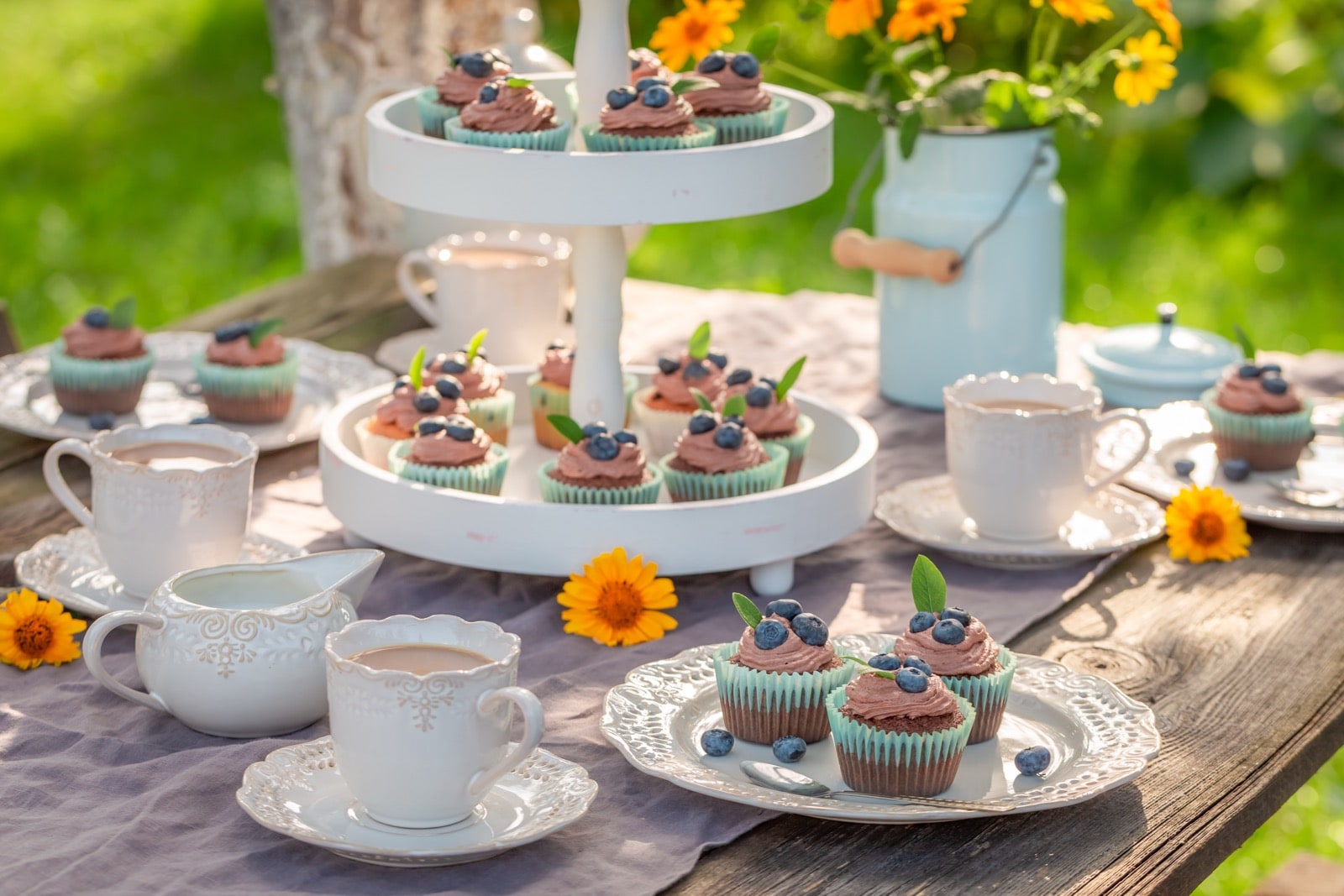 garden afternoon tea